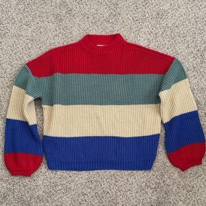 Brixton Women’s XS Colorful Striped Sweater